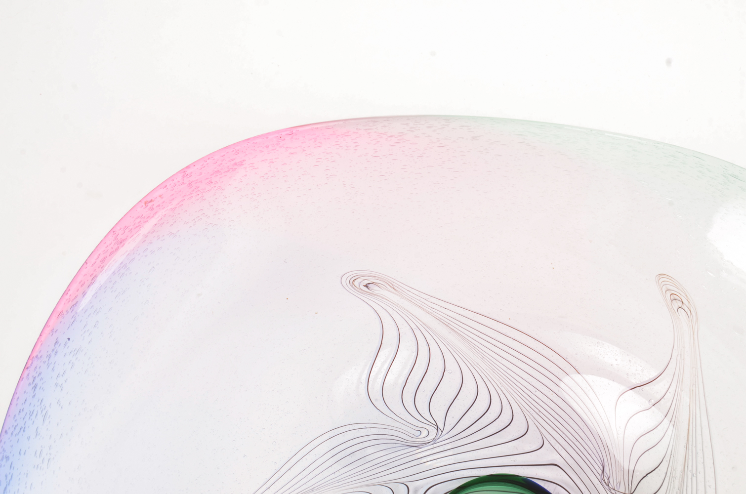 Pair of Art Glass Centerpieces