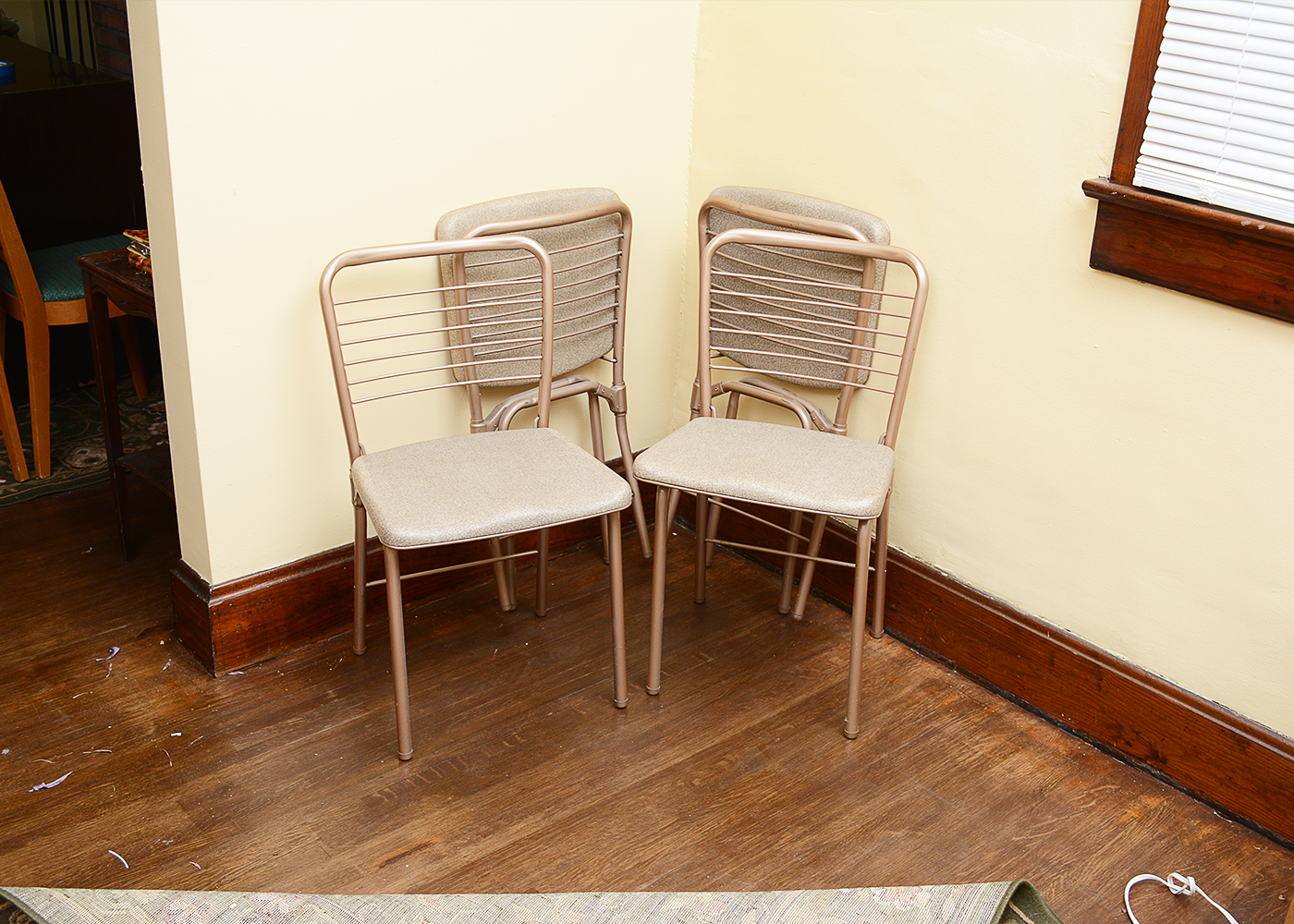 Four Vintage Cosco Gatefold Chairs