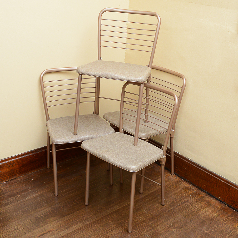 Four Vintage Cosco Gatefold Chairs