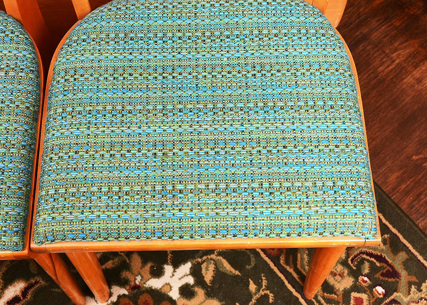 Mid Century Modern Heywood-Wakefield Drop Leaf Dining Table and Four Chairs