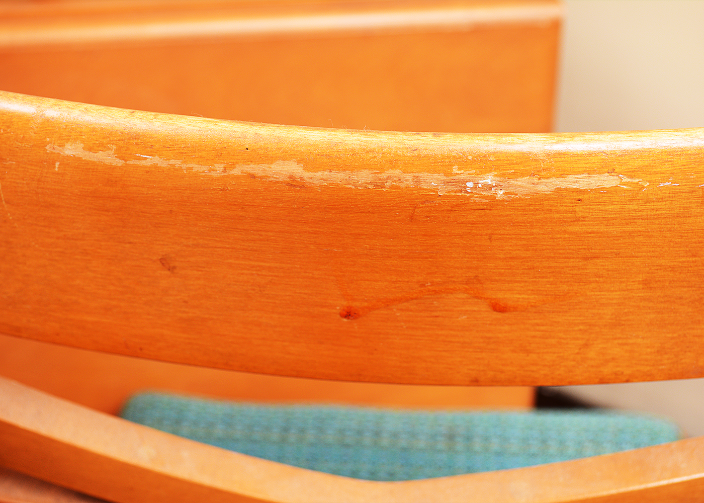 Mid Century Modern Heywood-Wakefield Drop Leaf Dining Table and Four Chairs