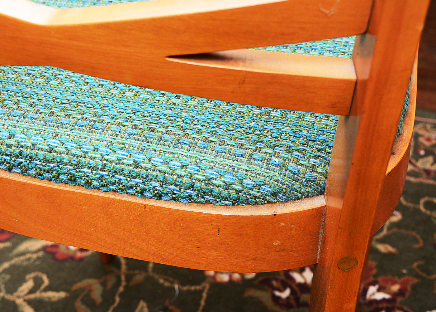 Mid Century Modern Heywood-Wakefield Drop Leaf Dining Table and Four Chairs