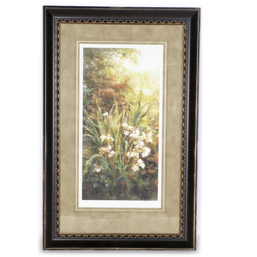 M. Solz Signed Limited Edition Giclee Print "Monarch Blooms 3"