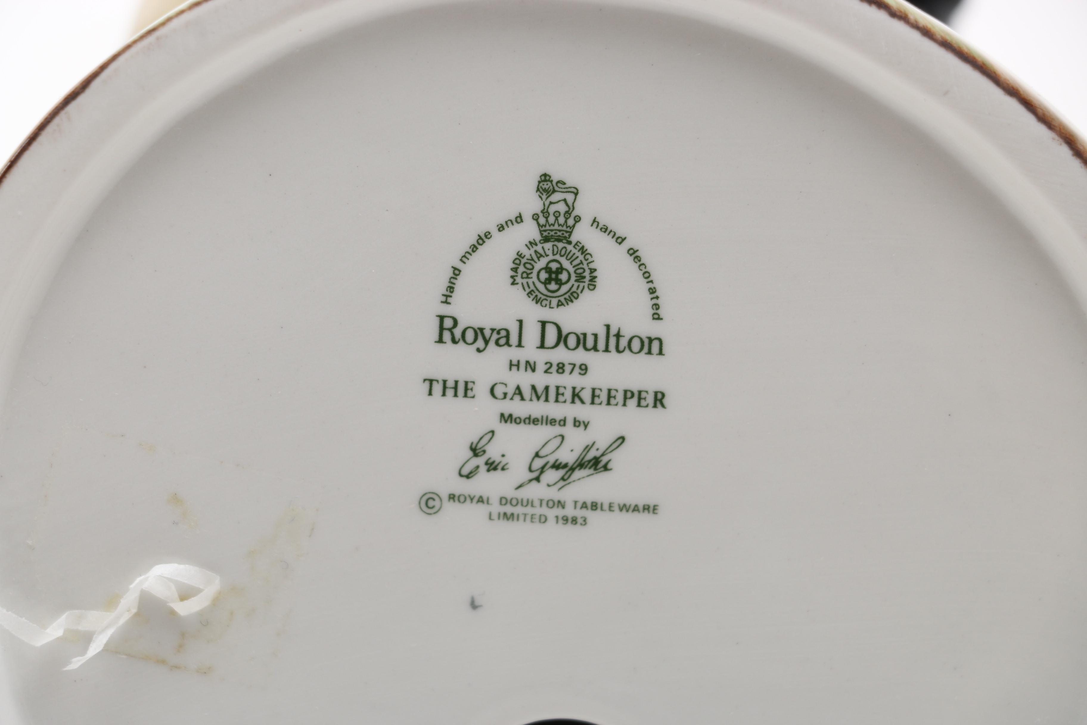 1983 Royal Doulton "The Gamekeeper" Porcelain Figurine