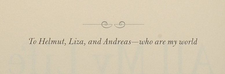 "All My Life" - Susan Will Write Inscription To Winning Bidder