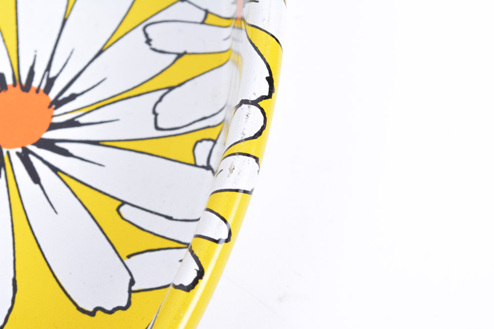 Glass Bowl and Metal Tray