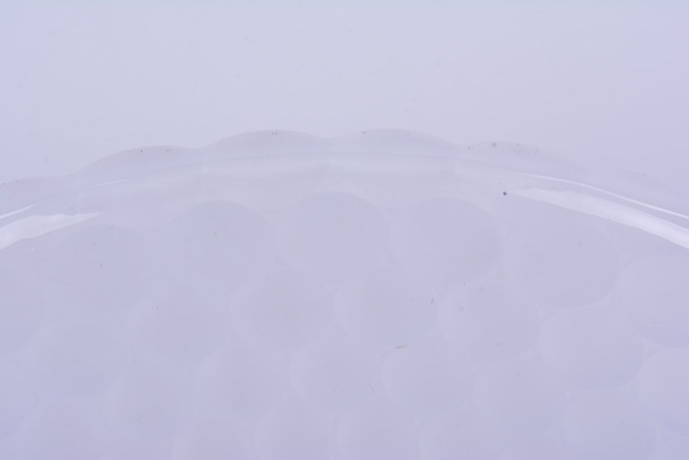 Glass Bowl and Metal Tray
