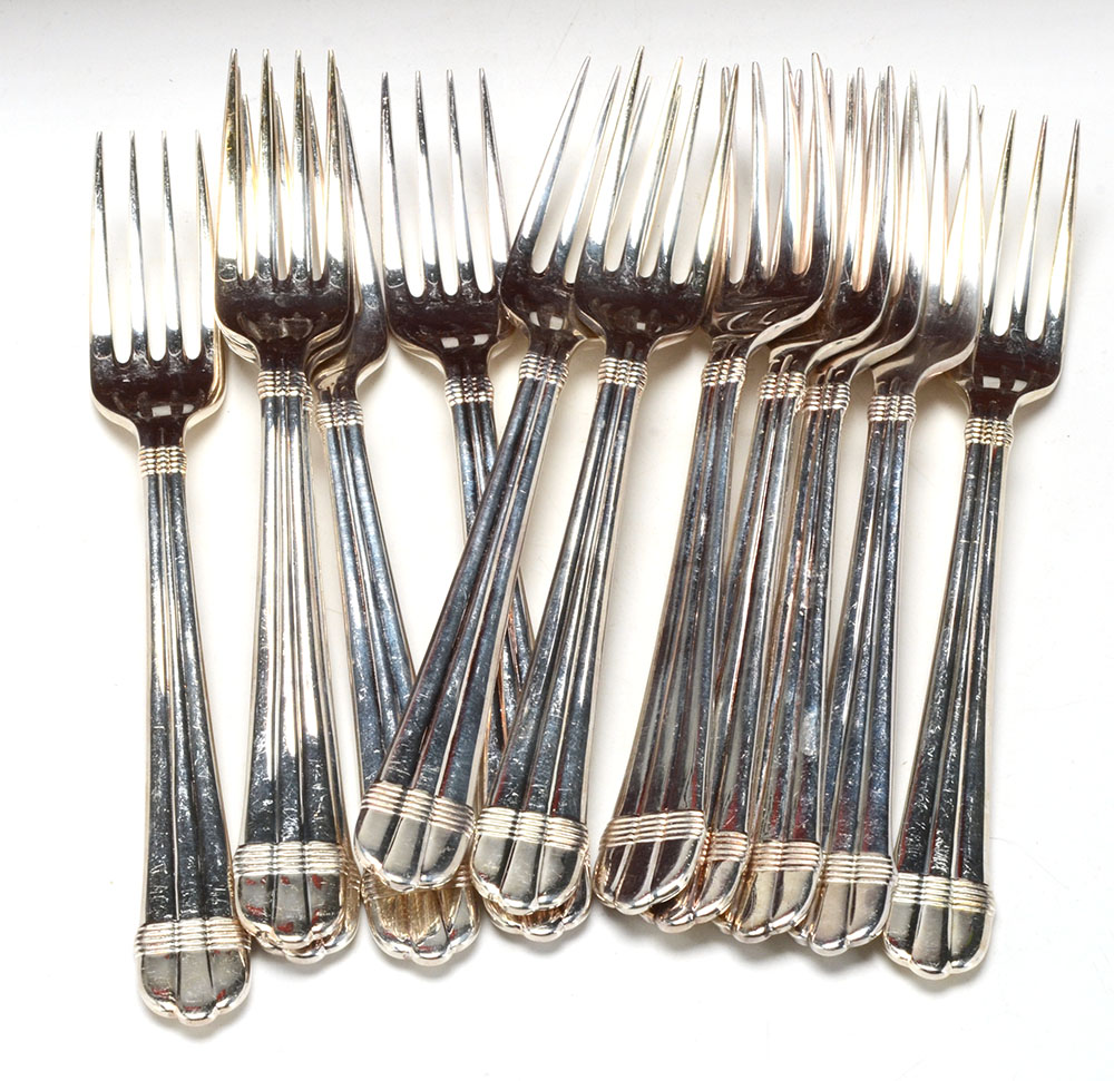 James Dixon and Sons Sterling Silver Flatware Set