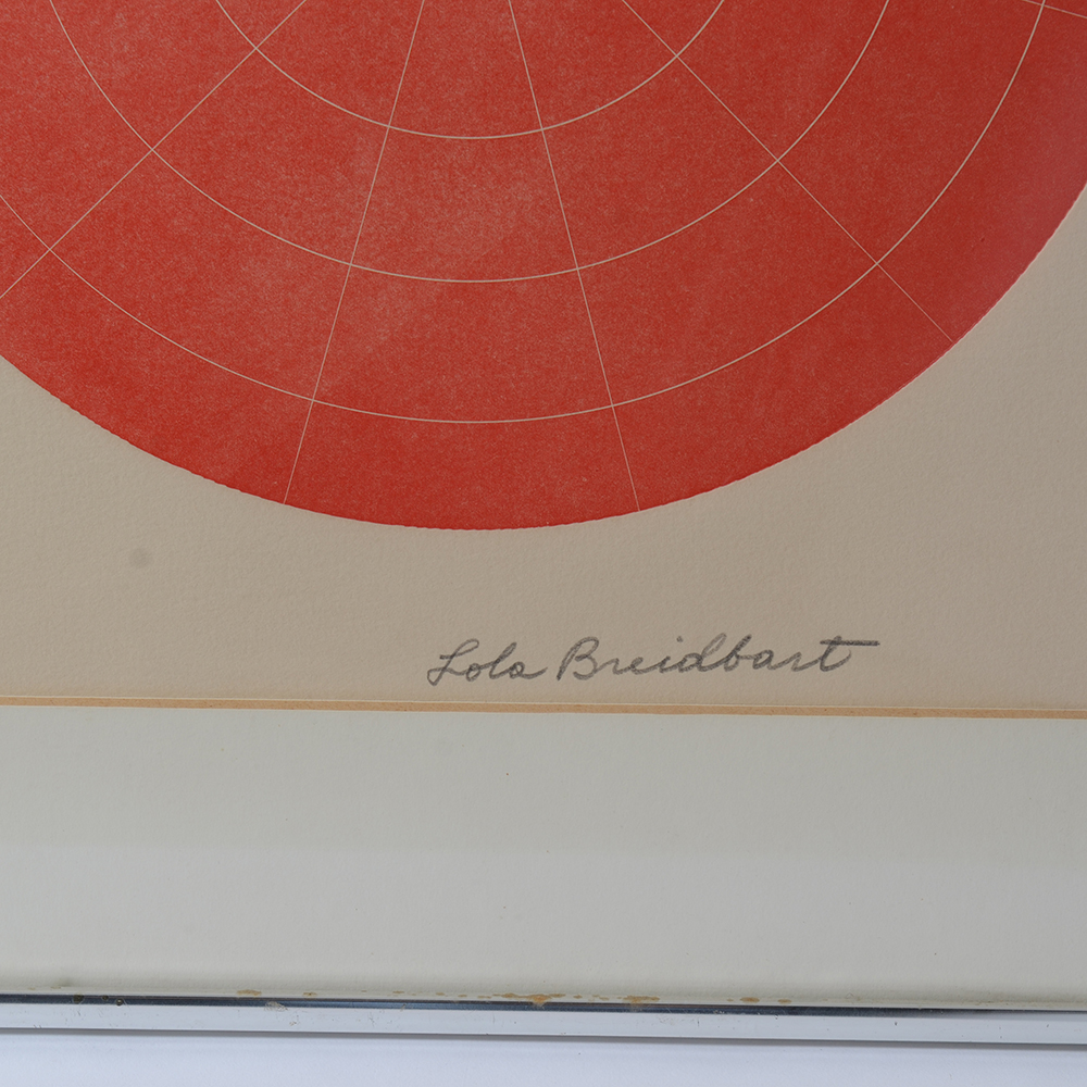 Lola Breidbart Artist's Proof Serigraph "Three Circles"