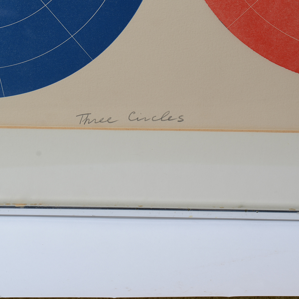 Lola Breidbart Artist's Proof Serigraph "Three Circles"
