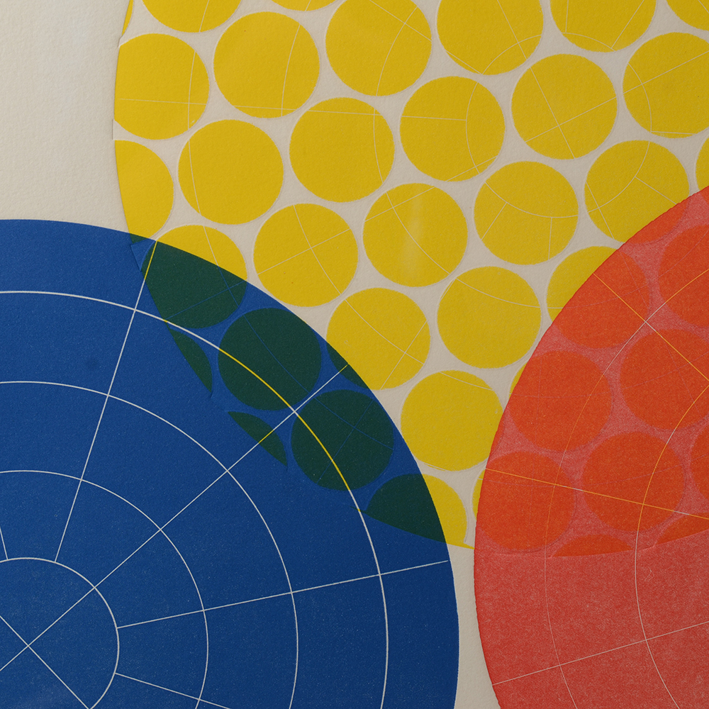 Lola Breidbart Artist's Proof Serigraph "Three Circles"