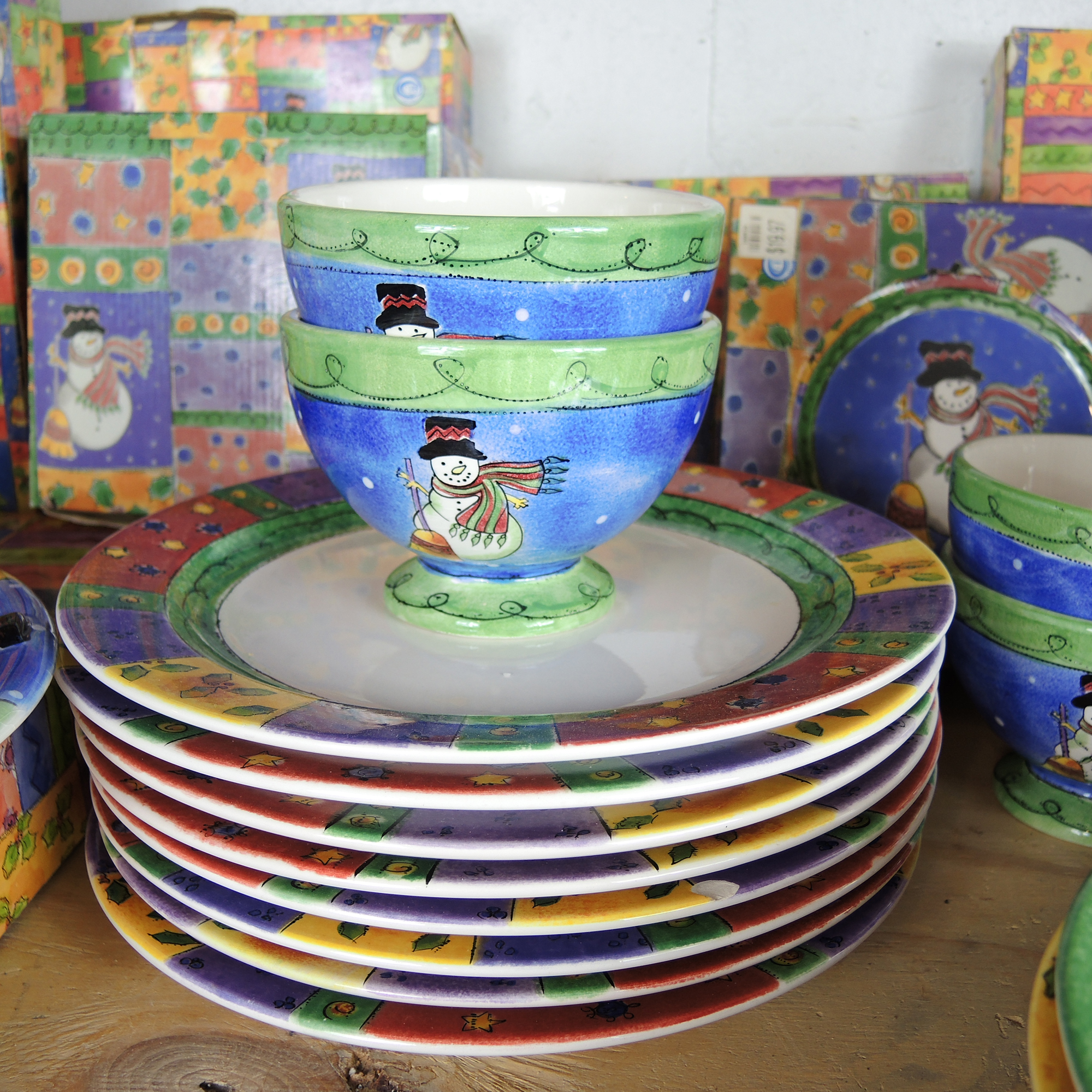 Sango Sweet Shoppe Christmas Dishes Set