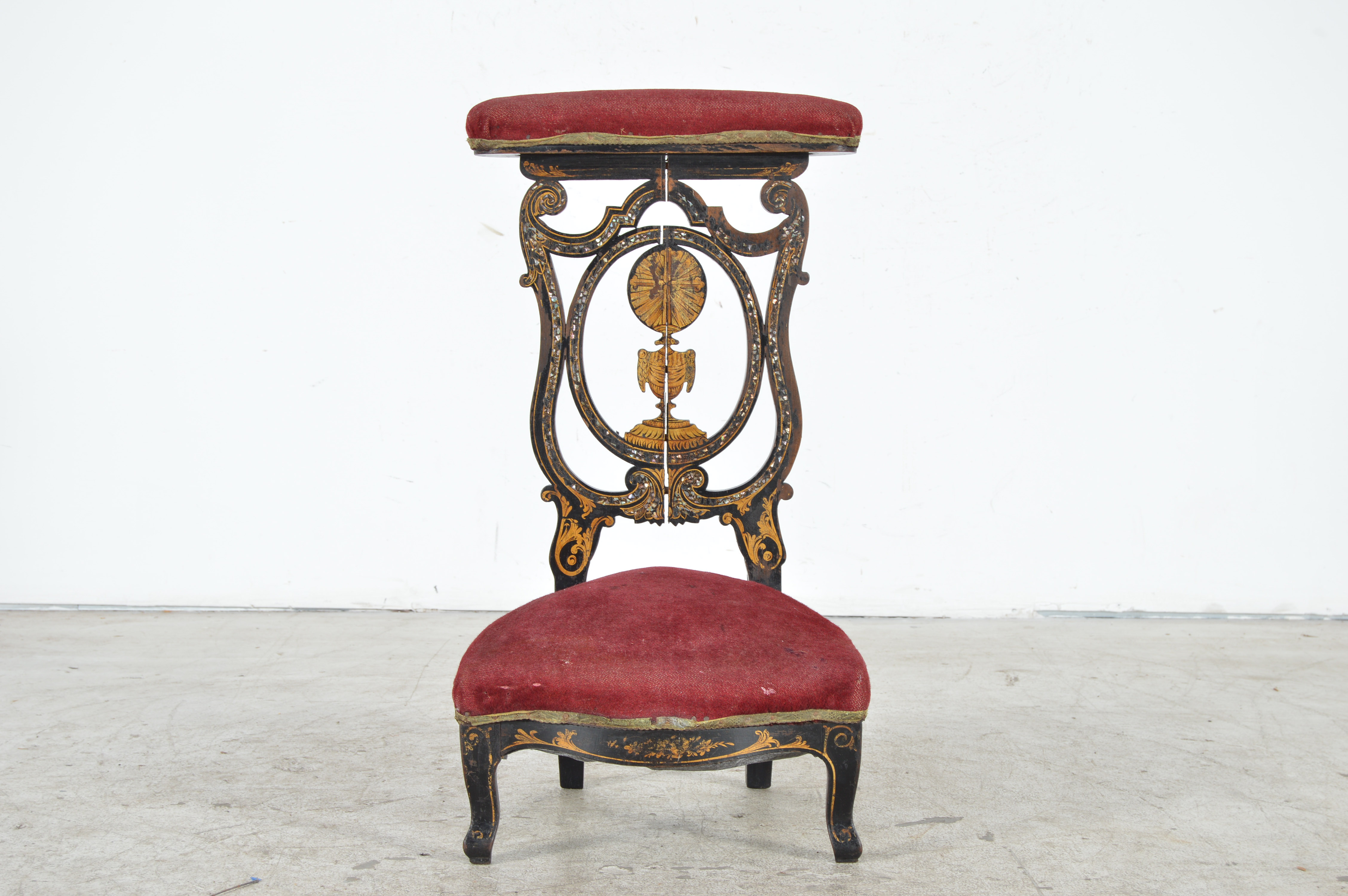 Antique French Prie-Dieux Prayer Bench