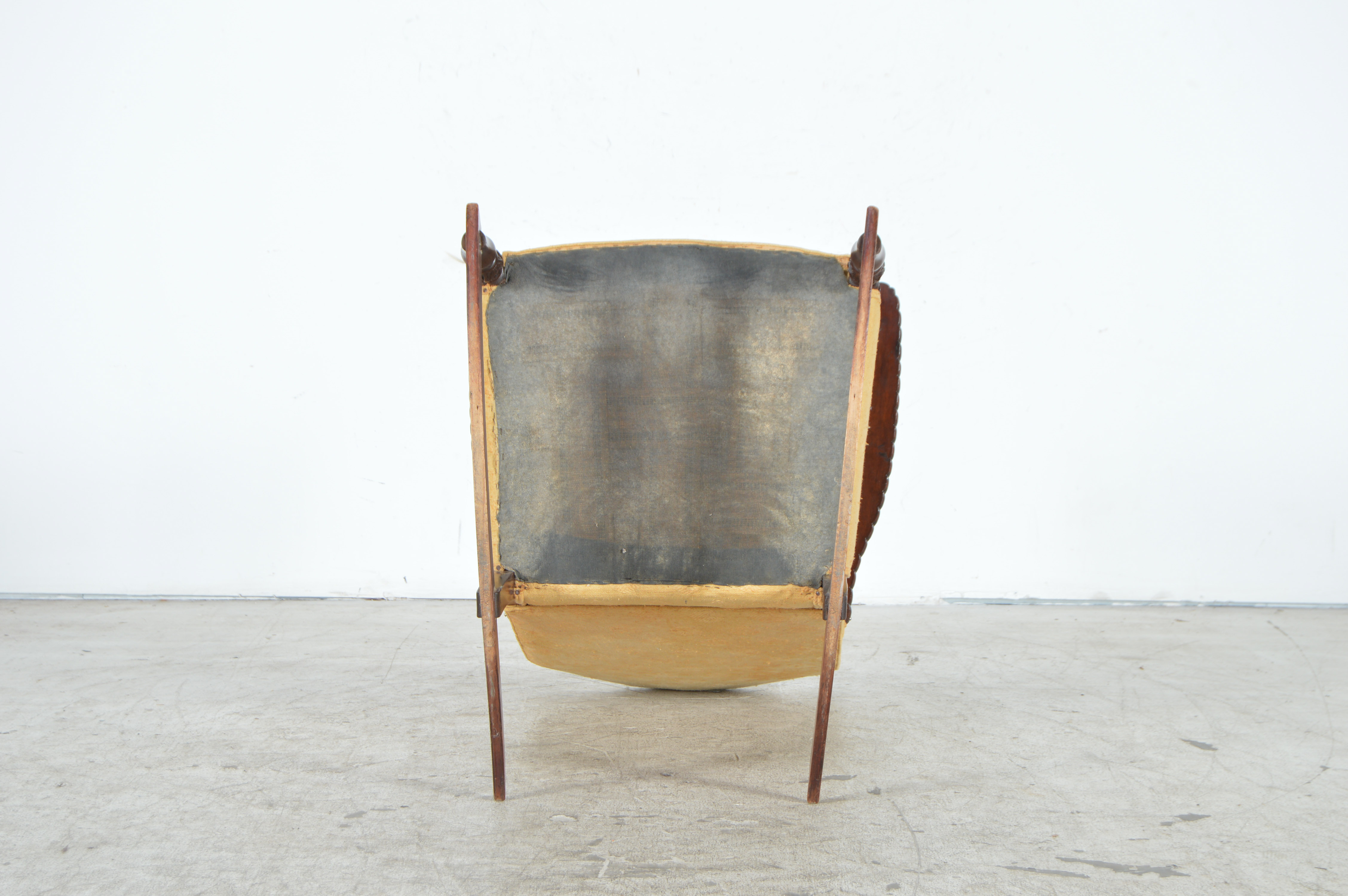 Liverpool Wood and Upholstery Antique Rocking Chair