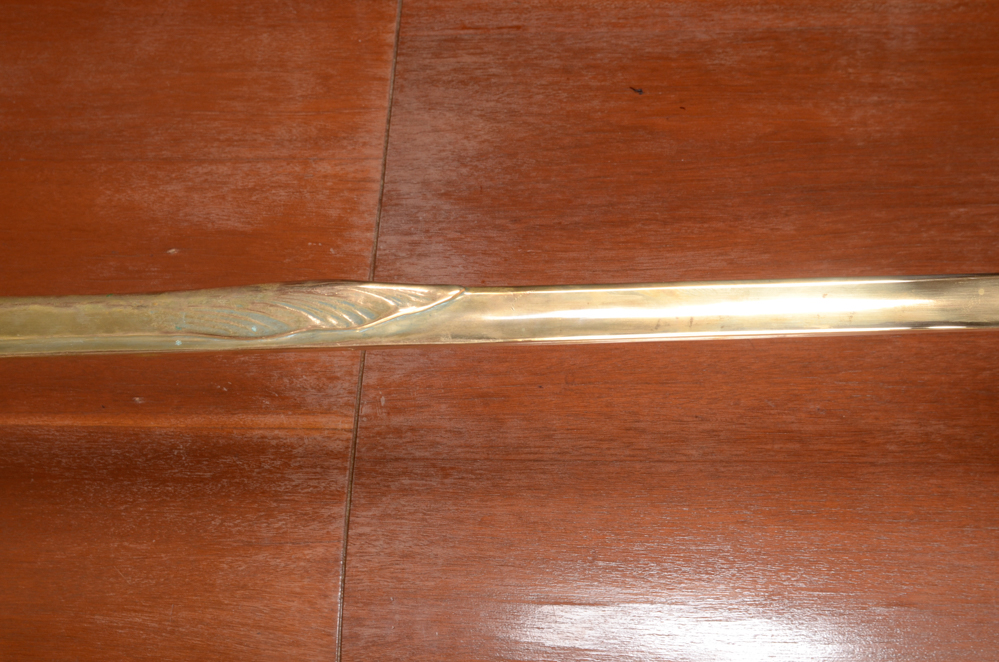 Pair of Art Nouveau Brass Floor Lamps