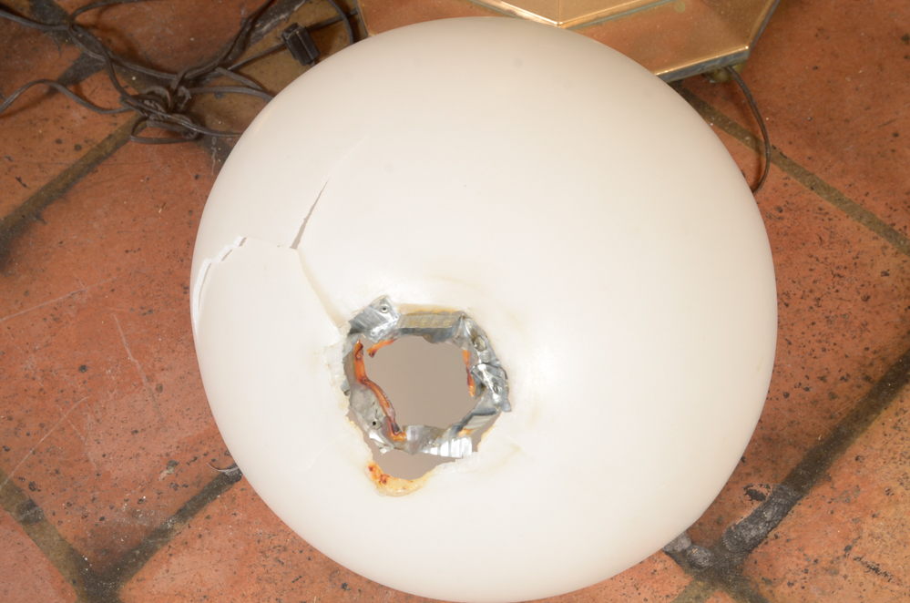 Pair of Art Nouveau Brass Floor Lamps