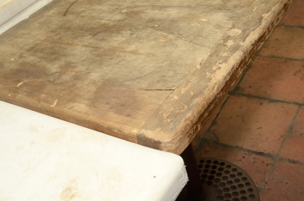 Ten Restaurant Pedestal Tables With Cast Metal Bases