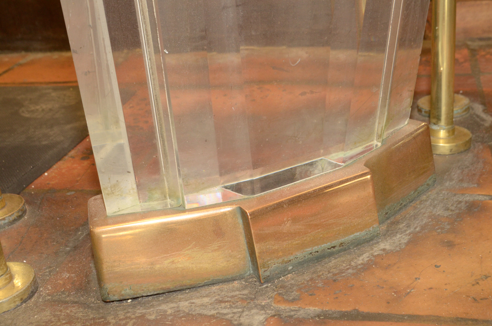 Acrylic Restaurant Host Stand with L-Shaped Station