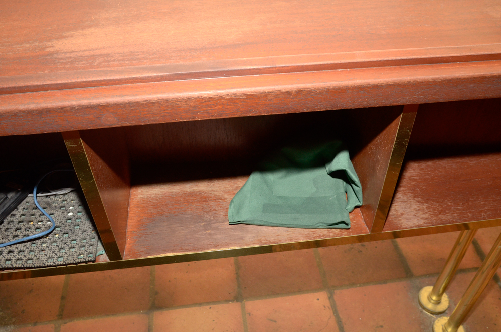 Acrylic Restaurant Host Stand with L-Shaped Station