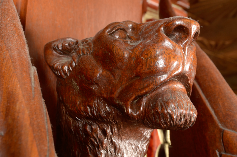 Pair of Winged Lion Architectural Elements