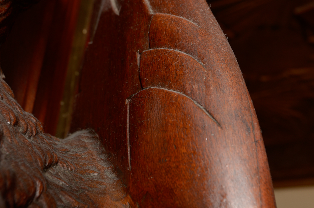 Pair of Winged Lion Architectural Elements