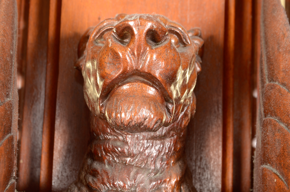 Pair of Winged Lion Architectural Elements