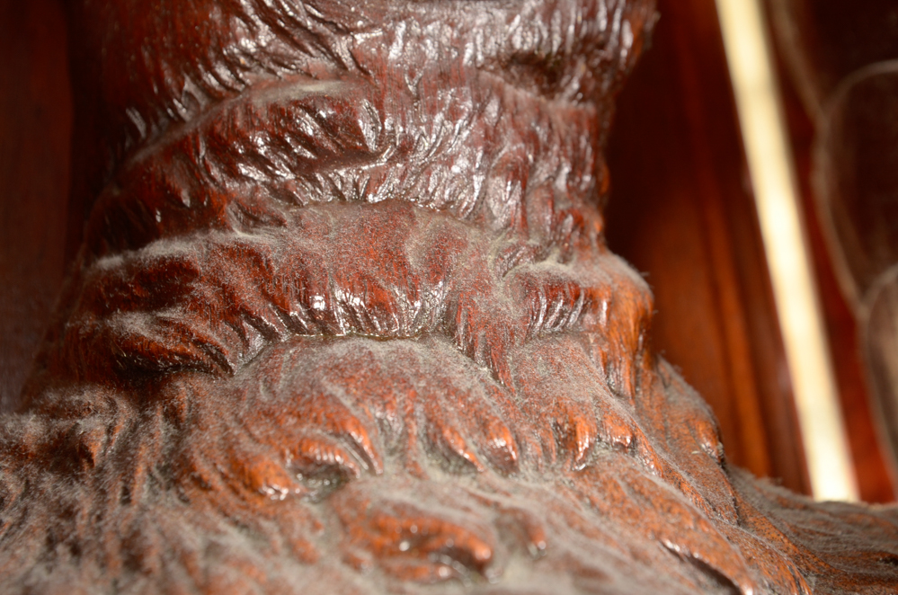 Pair of Winged Lion Architectural Elements