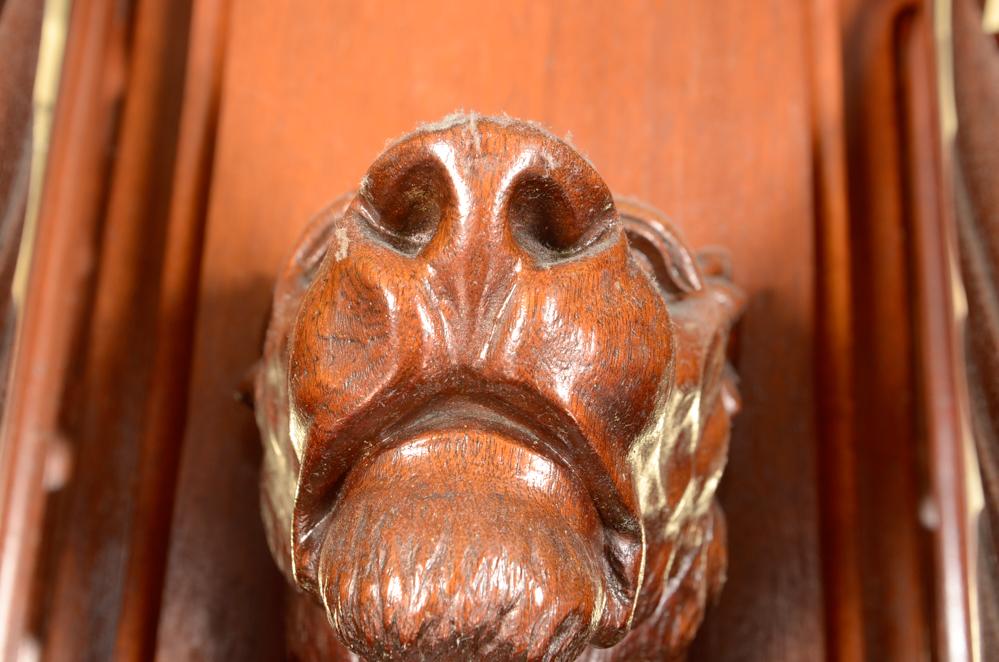 Pair of Winged Lion Architectural Elements