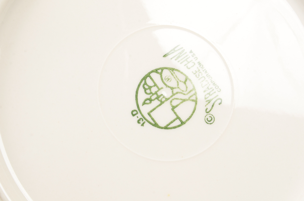 Eight "Clyde's" Dinner Plates