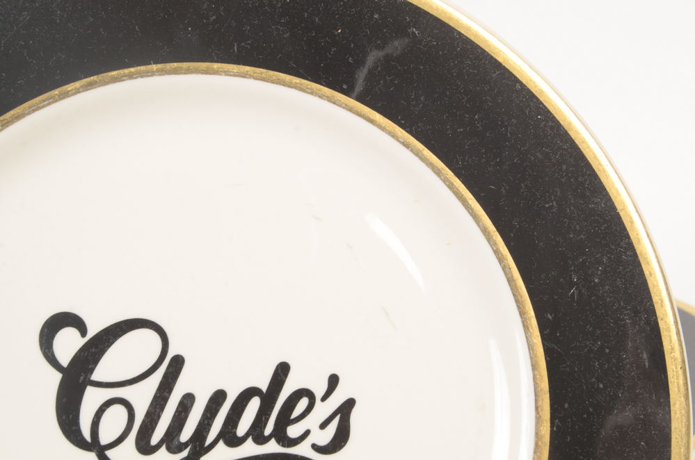 12 "Clyde's" Dinner Plates