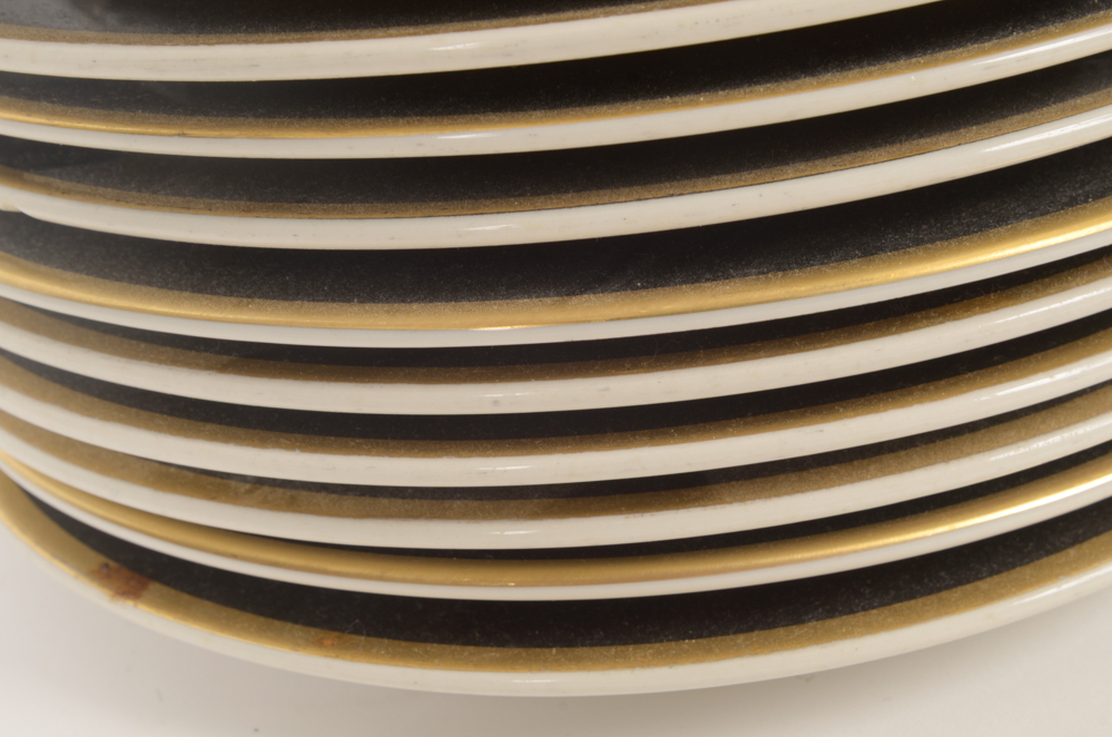 12 "Clyde's" Dinner Plates