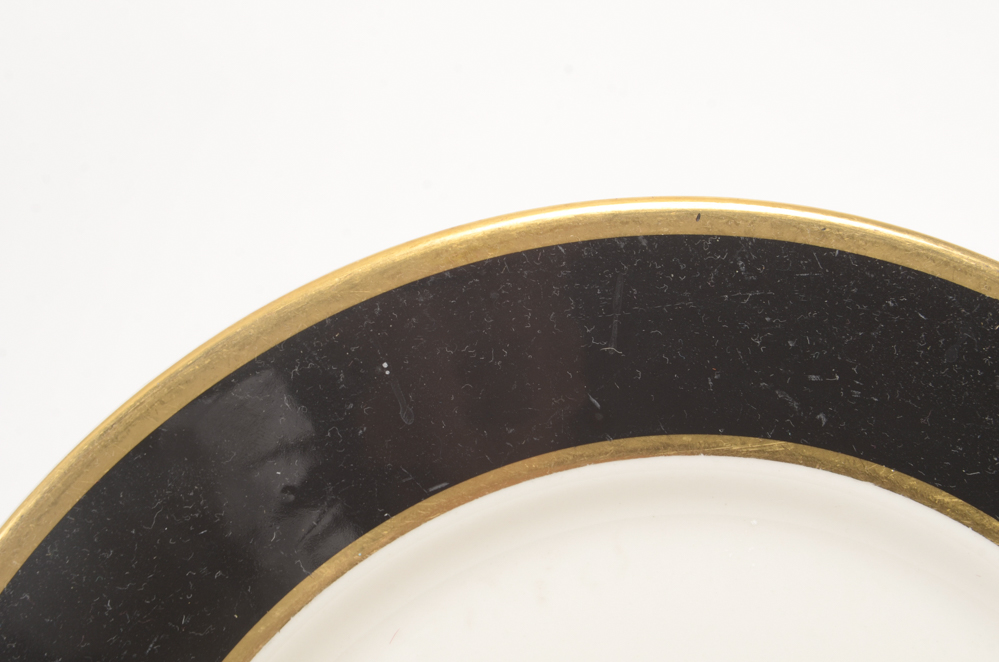 Eight "Clyde's" Dinner Plates