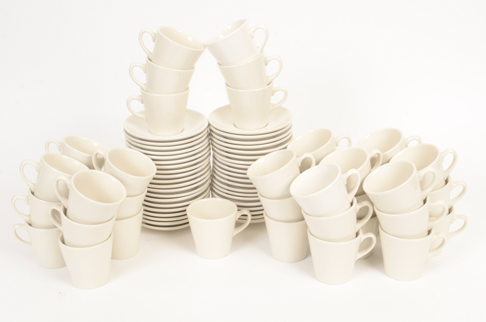 40 Sets of Homer Laughlin Cups and Saucers