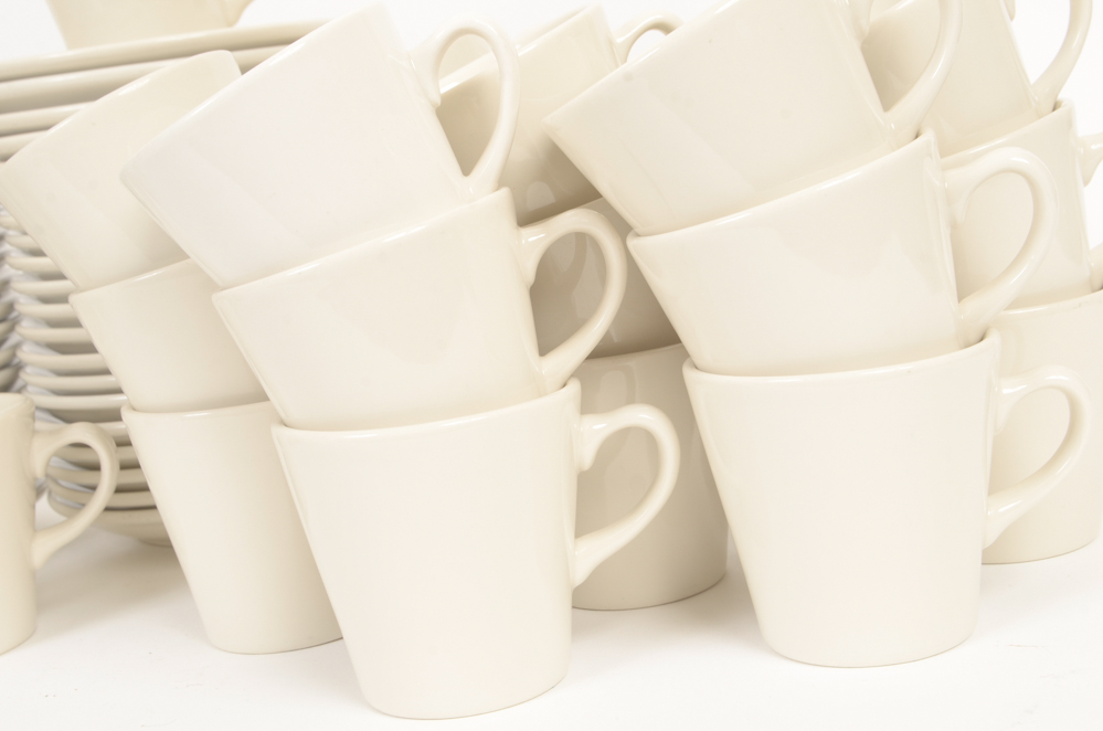 40 Sets of Homer Laughlin Cups and Saucers