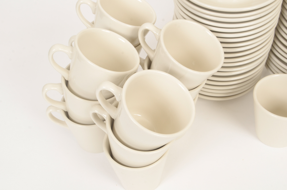 40 Sets of Homer Laughlin Cups and Saucers