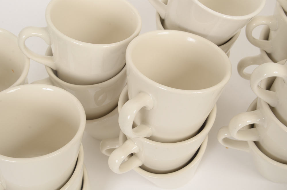 40 Sets of Homer Laughlin Cups and Saucers