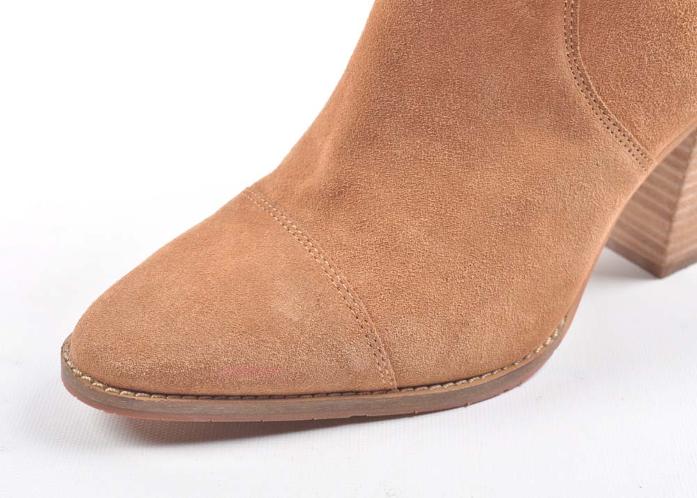 Donald J. Pliner Brown Seude and Leather Booties