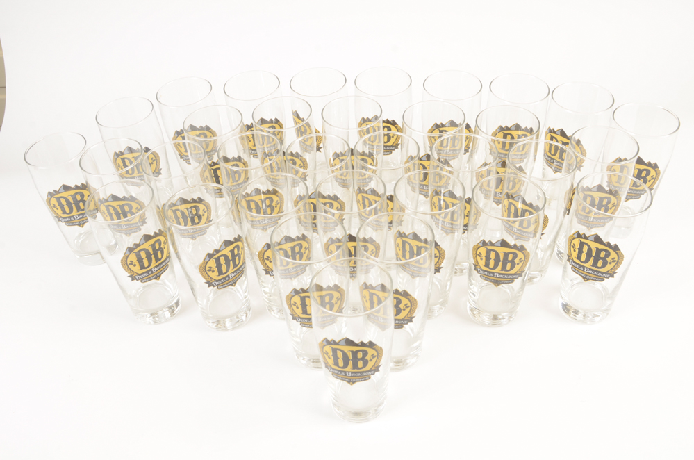 Collection of 33 Devil's Backbone Beer Glasses
