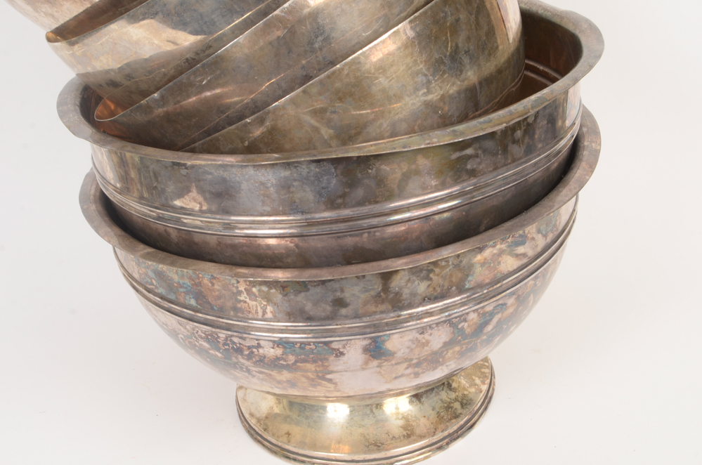 Set of Silver Plated Bowls
