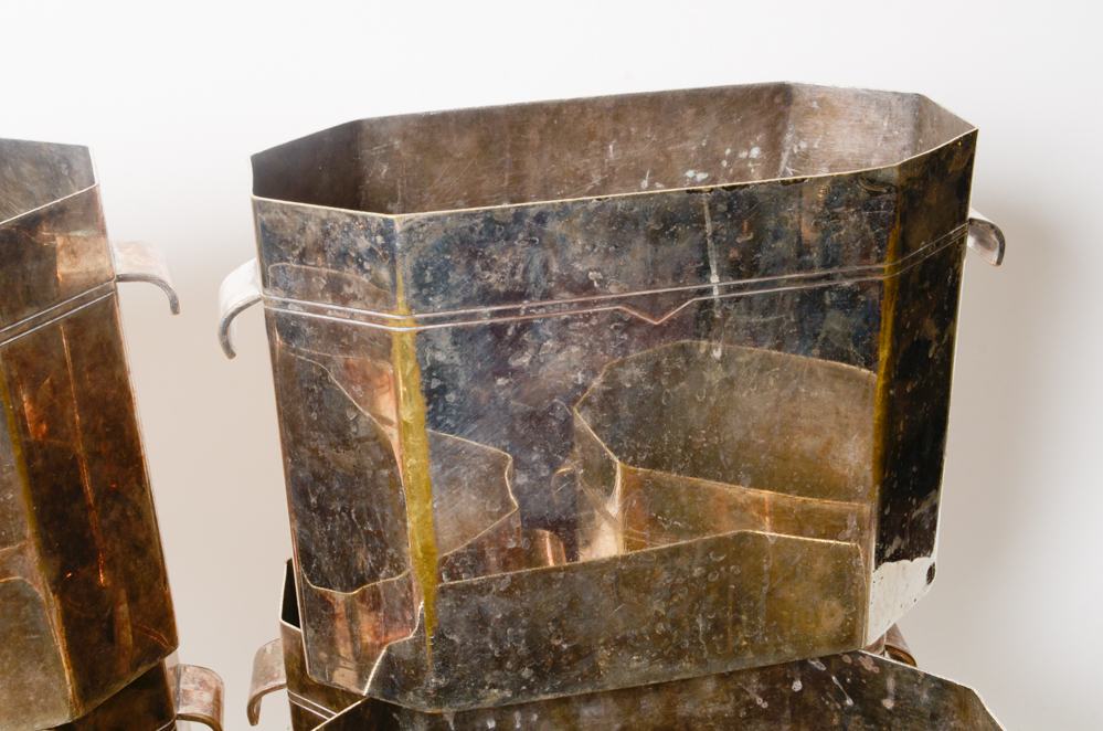 Nine Silver Plated Ice Buckets