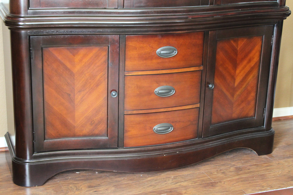 Contemporary Glazed-Door China Cabinet