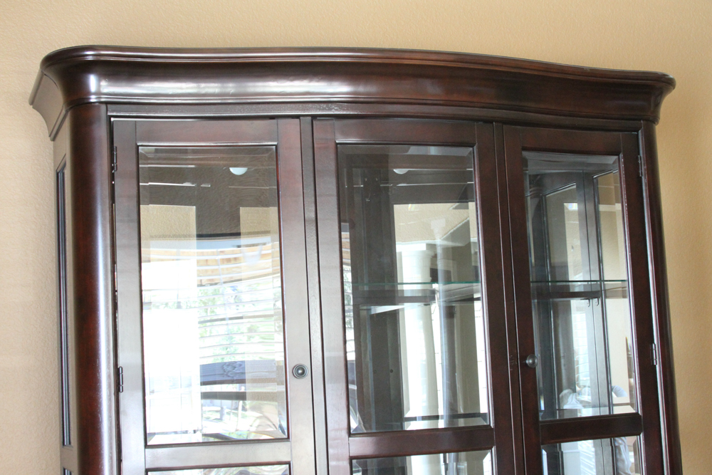 Contemporary Glazed-Door China Cabinet