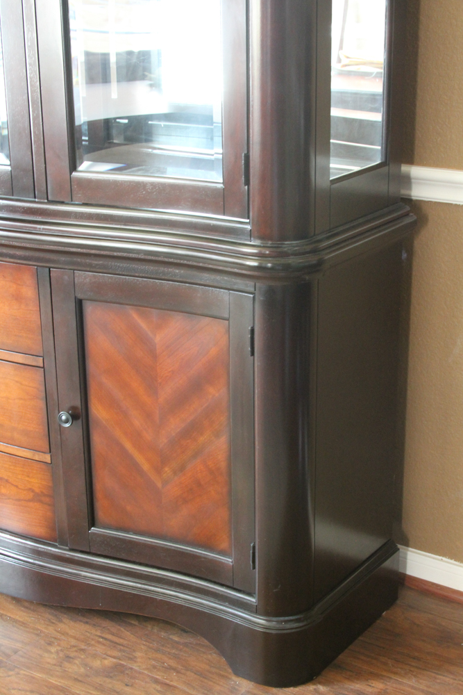 Contemporary Glazed-Door China Cabinet