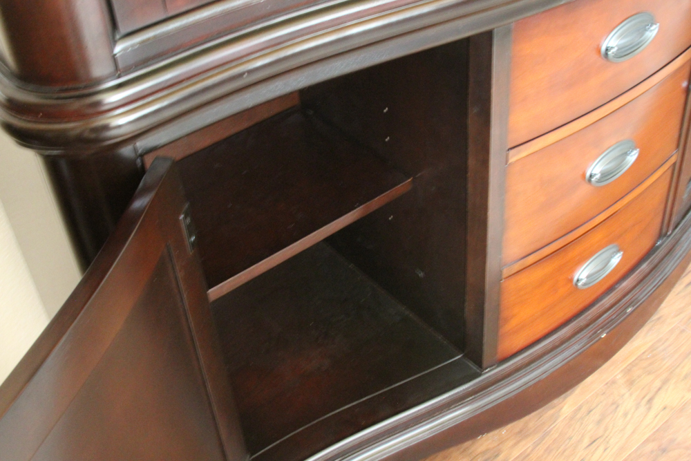 Contemporary Glazed-Door China Cabinet