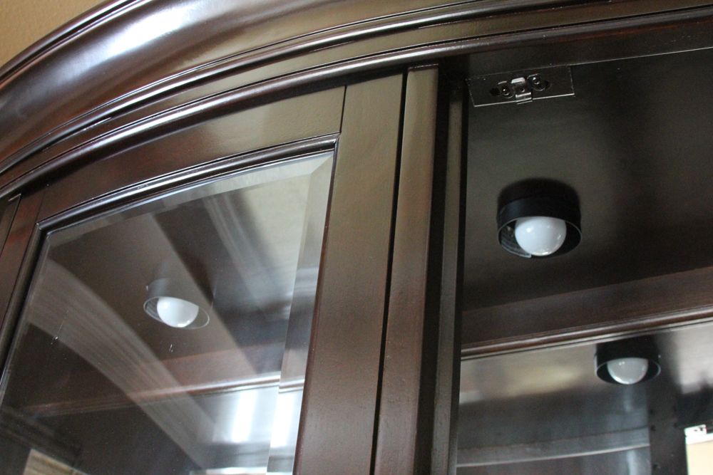 Contemporary Glazed-Door China Cabinet