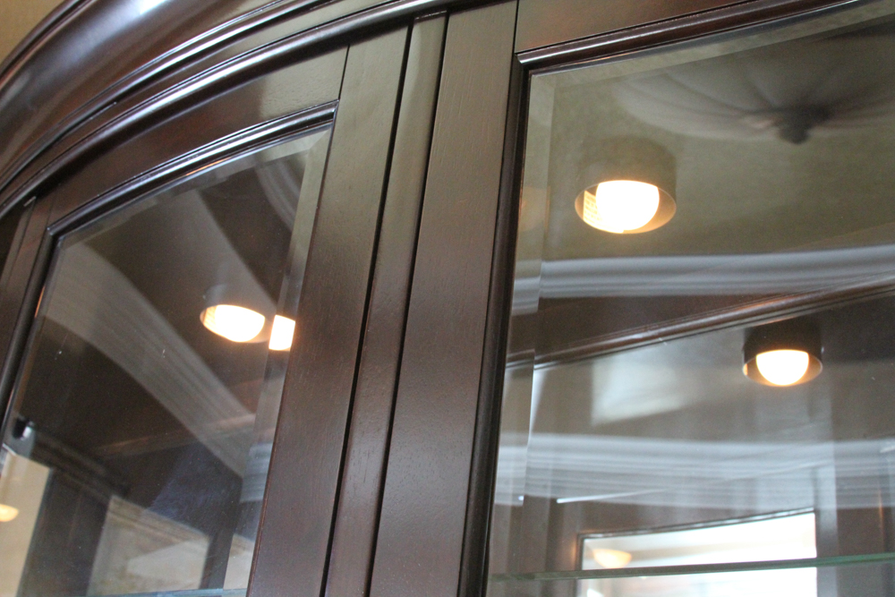 Contemporary Glazed-Door China Cabinet