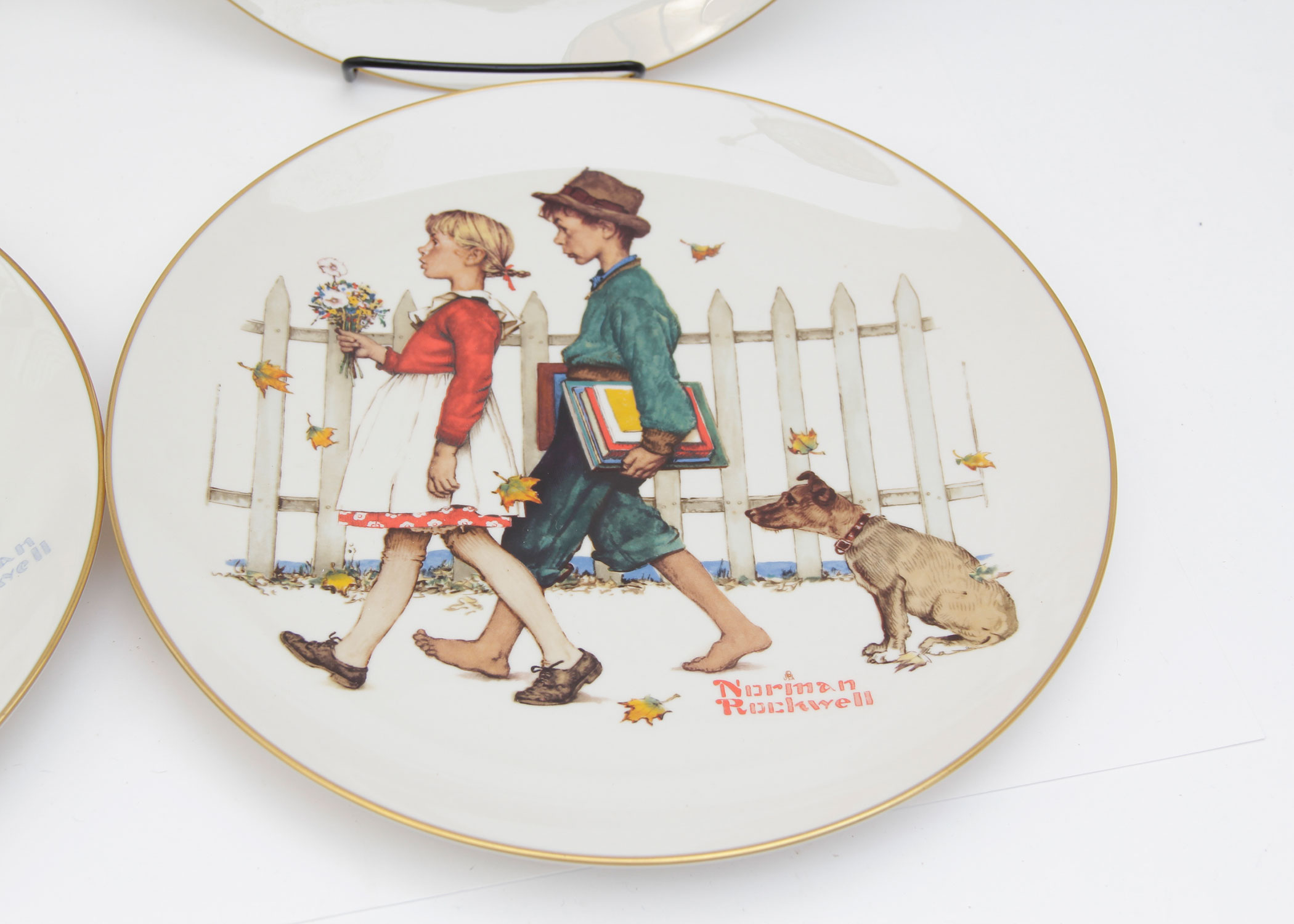 Norman Rockwell Collector Plates and Coffee Table Book