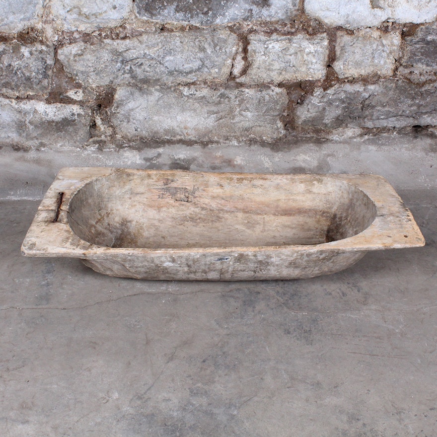 Antique Primitive Dough Bowl