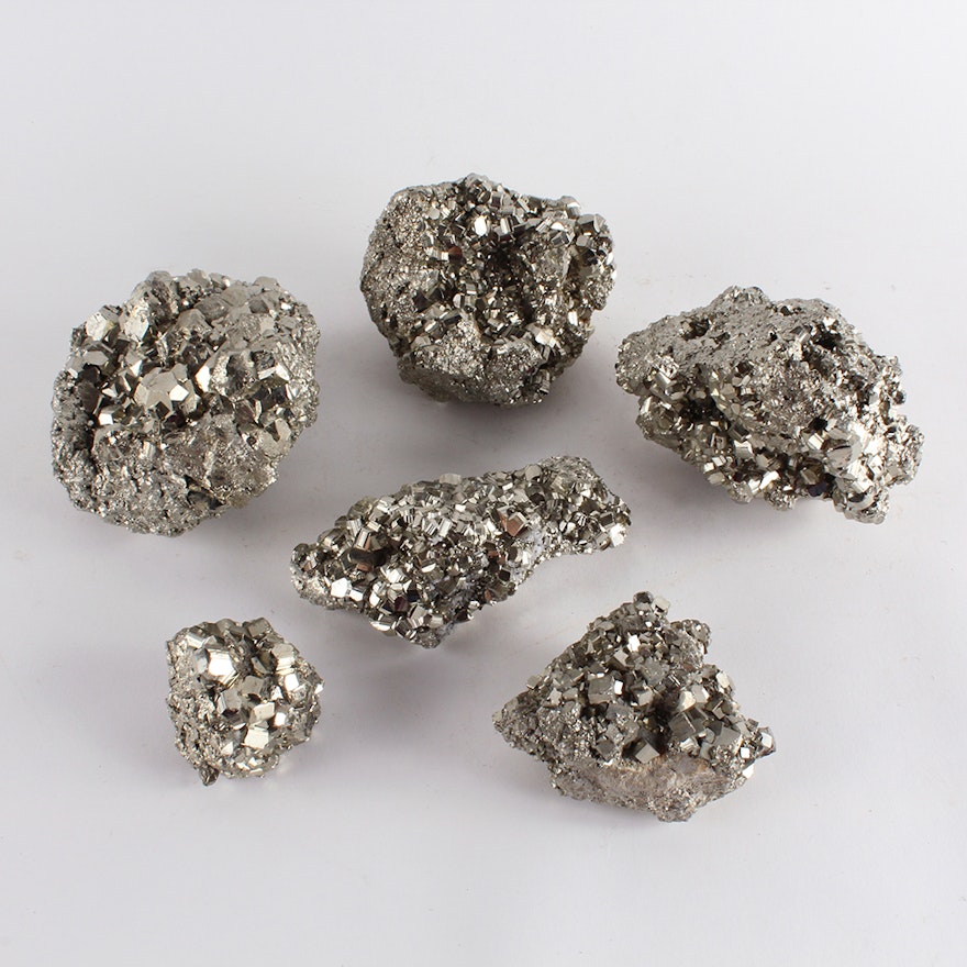 Pyrite Crystal Clusters