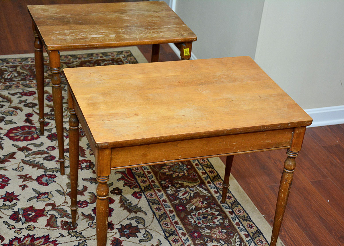 Vintage Nesting Side Tables